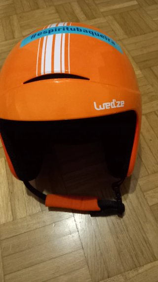 Casco de esquí naranja Wedze junior