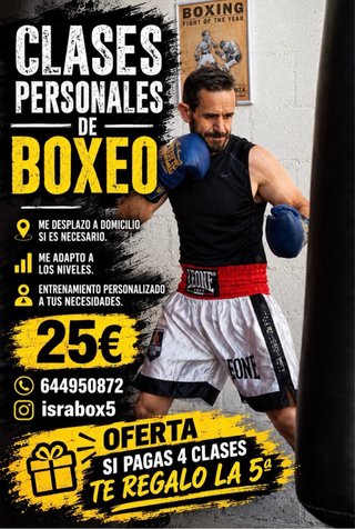 Clases personales de Boxeo. Me traslado domicilio