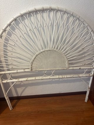 Cabecero de Mimbre Blanco