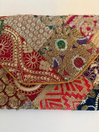 Bolso Clutch Artesanal Estilo Boho