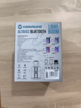 Altavoz Bluetooth Coolsound Light Boom