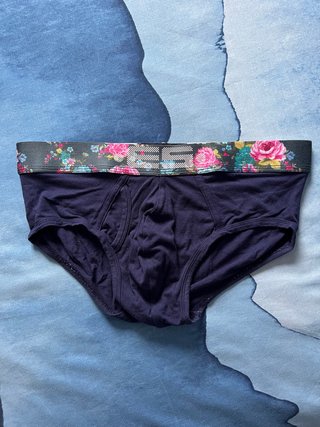 Slip ES Collection Azul Estampado Floral