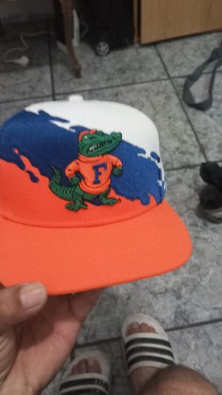 Gorra Vintage F Cocodrilo Naranja