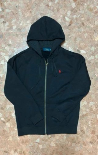 Sudadera Negra Ralph Lauren con Capucha