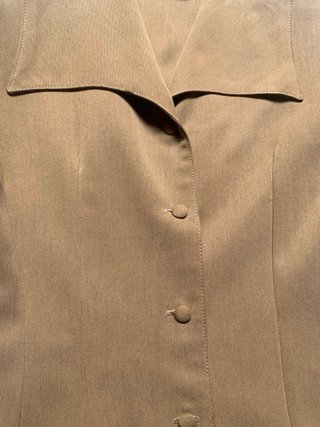 Vestido camel manga larga
