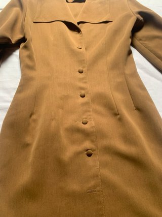 Vestido camel manga larga