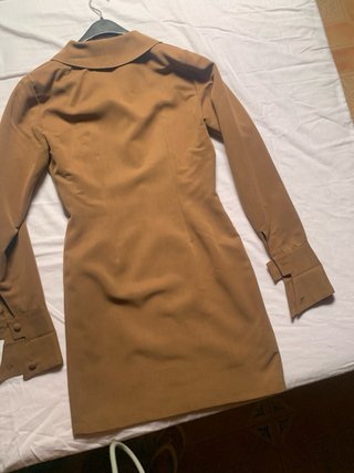 Vestido camel manga larga