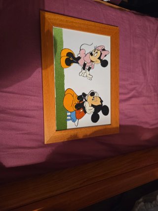 Cuadro Infantil Mickey y Minnie 25x35 cm