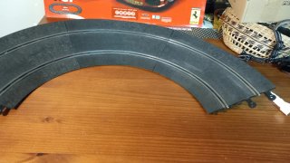Scalextric: 6 curvas Super Racing + 6 soportes