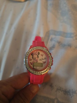 Reloj Digital de Minnie Mouse Rosa