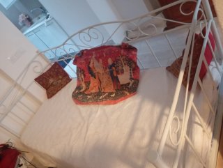 Cama Diván Francés Forja Blanco