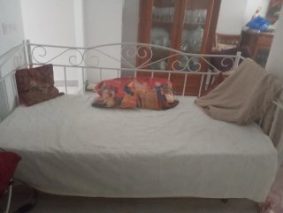 Cama Diván Francés Forja Blanco