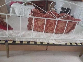 Cama Diván Francés Forja Blanco