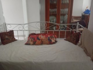 Cama Diván Francés Forja Blanco