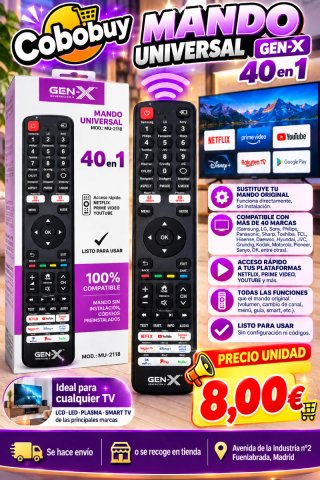 Mando Universal GEN-X 40 en 1