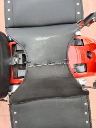 Alforjas Moto Force Cuero con Tachuelas