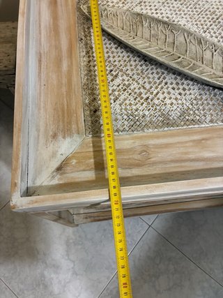Mesa Auxiliar Banak de Madera y Ratán