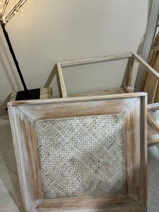 Mesa Auxiliar Banak de Madera y Ratán
