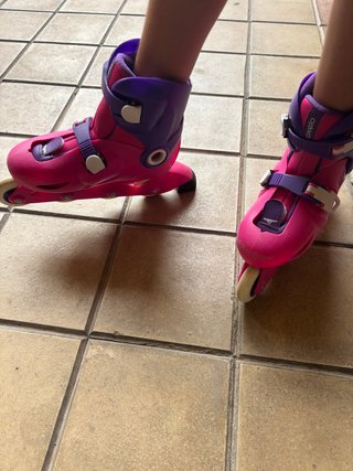 Patines Oxelo rosas talla 32-34