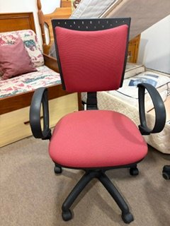 Silla de Oficina Ergonómica Roja y Negra