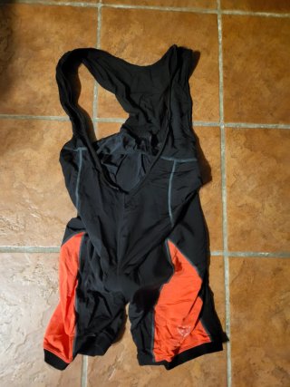 Culote Ciclismo Talla 2XL Negro/Naranja