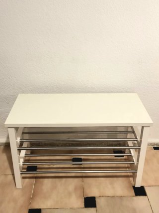 Banco Zapatero Ikea Tjusig Blanco
