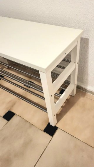 Banco Zapatero Ikea Tjusig Blanco