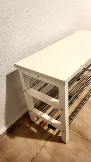 Banco Zapatero Ikea Tjusig Blanco
