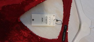 Vestido Fiesta Rojo Lentejuelas Sfera