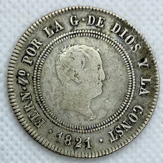 Moneda Fernando VII 10 Reales 1821