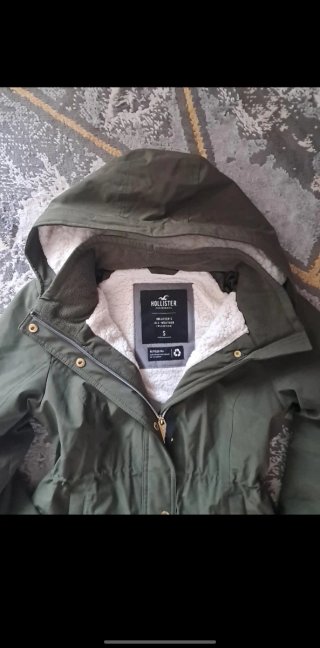 Chaqueta Hollister Verde Militar Talla S