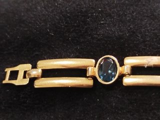 Pulsera y pendientes chapado oro