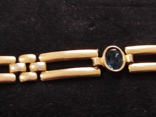 Pulsera y pendientes chapado oro