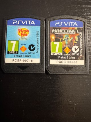 2 Juegos PS Vita: Minecraft y Phineas y Ferb