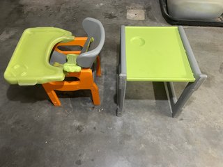 Silla y Mesa Infantil Convertible