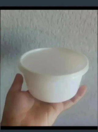 Tupper plástico blanco