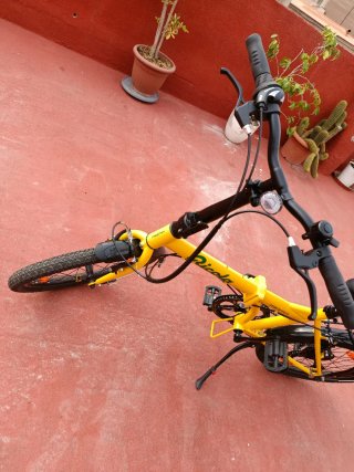 Bicicleta Plegable Ricola Amarilla
