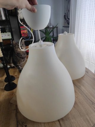 2 lámparas Techo IKEA Melodi Blancas 38cm