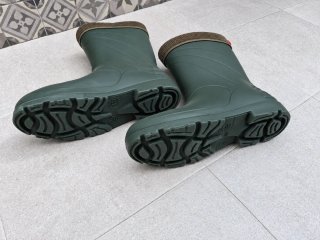 Botas de agua verdes con forro interior
