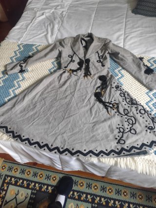 Traje Regional Charro Mexicano Gris