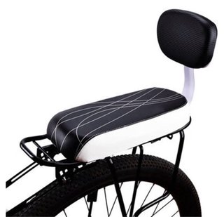 Sillín bici trasero con respaldo.