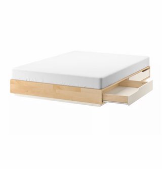 Cama IKEA MANDAL 140x200 cm con 4 cajones