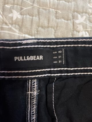 Pantalón Cargo PULL&BEAR Negro