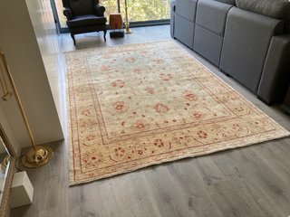 Alfombra Lana Pakistaní 3x2m Oro y Rojo