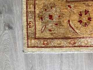 Alfombra Lana Pakistaní 3x2m Oro y Rojo