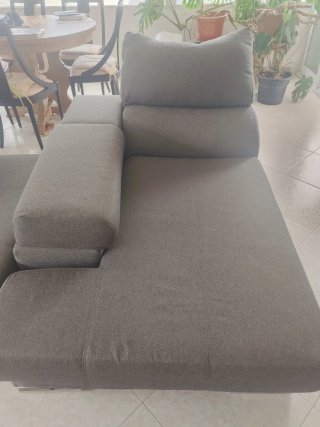 Diván Gris de Tela