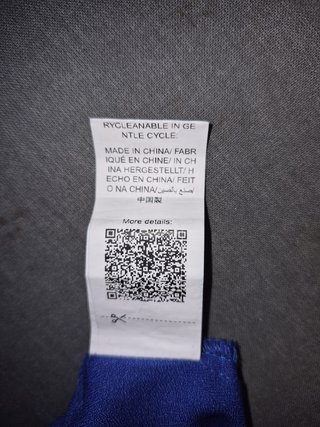 Vestido Corto Cruzado Azul Eléctrico 4XL