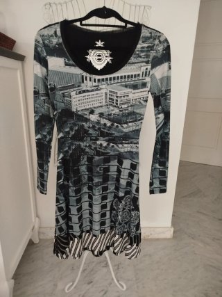 Vestido Desigual Estampado