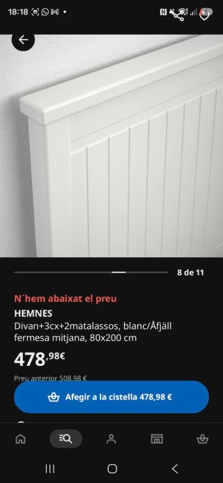 Cama diván Ikea Hemnes