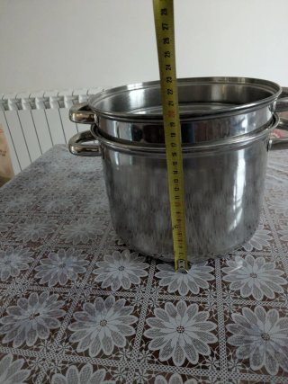 Set di 2 pentole in acciaio